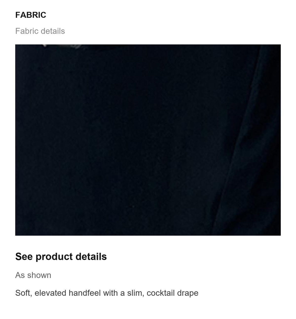 Fabric details