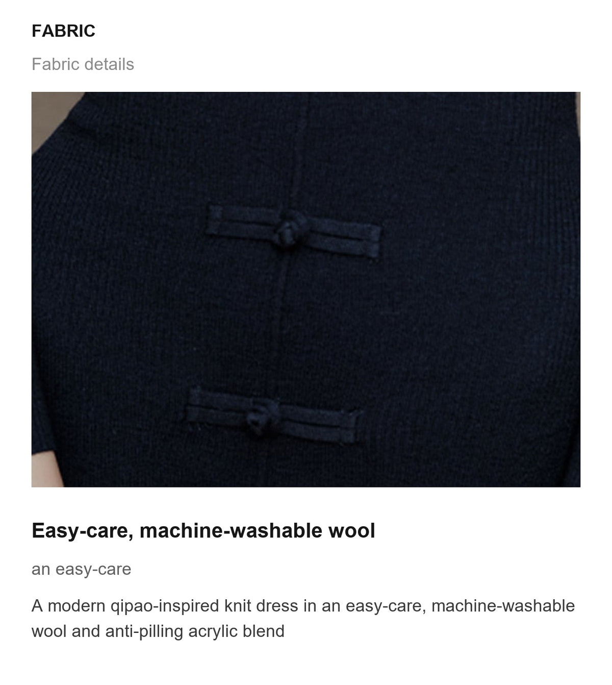 Fabric details