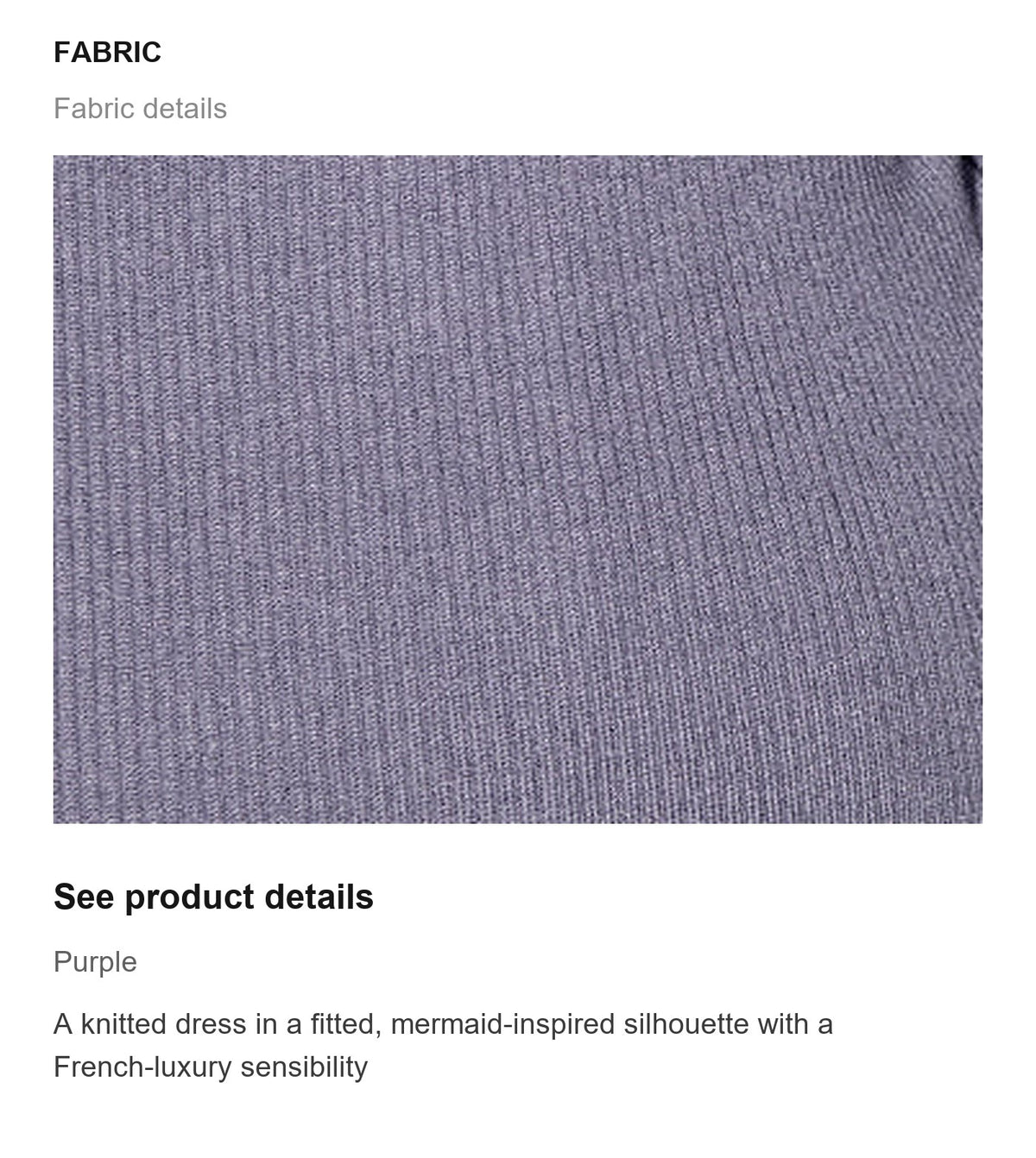 Fabric details