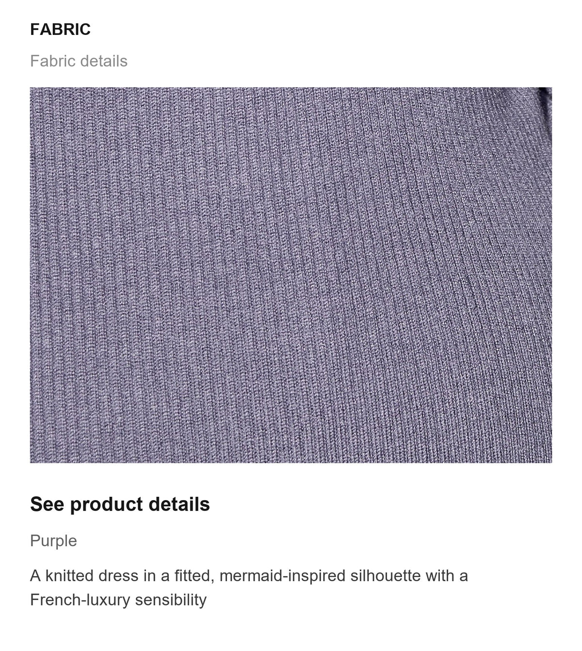 Fabric details