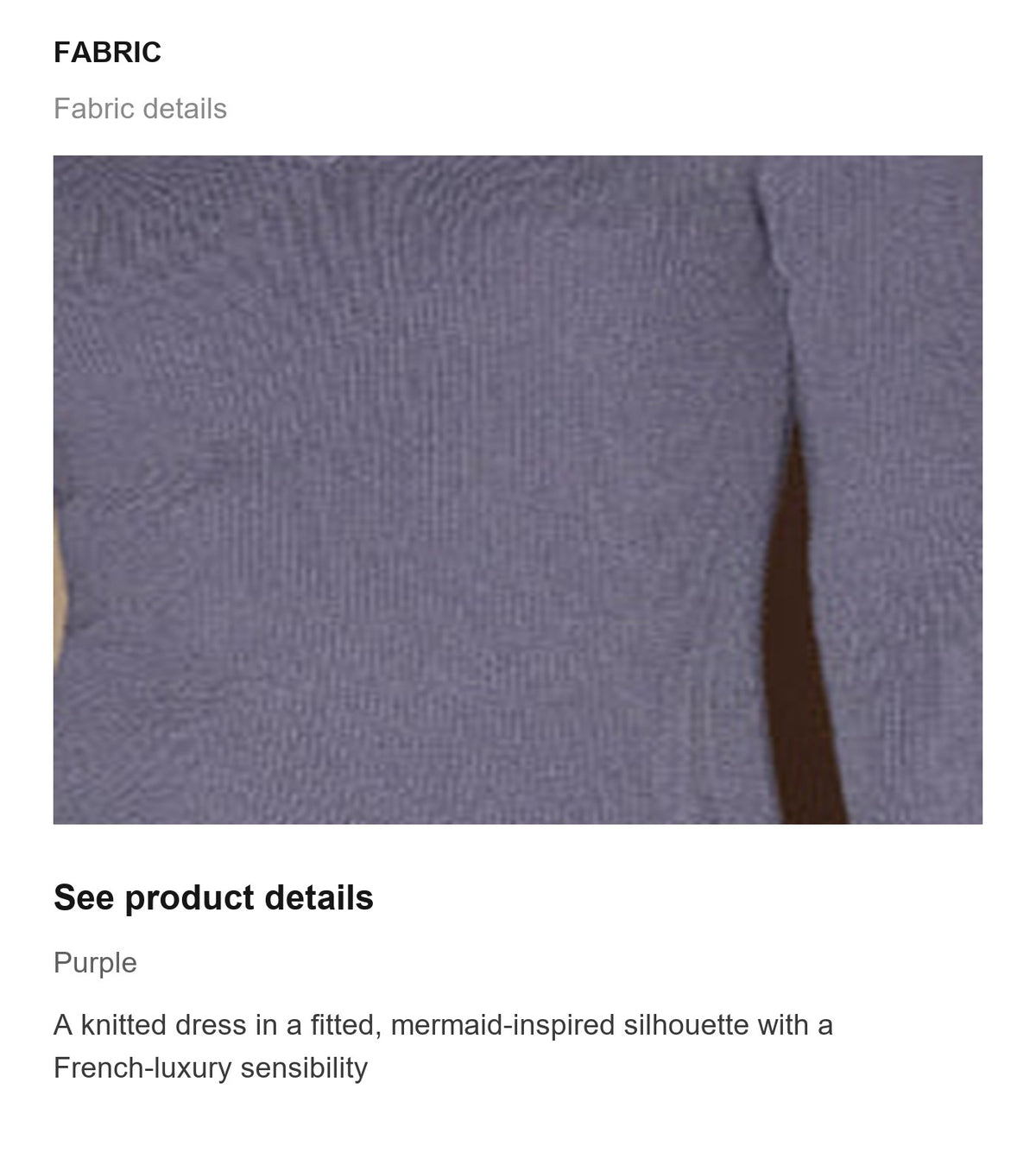 Fabric details