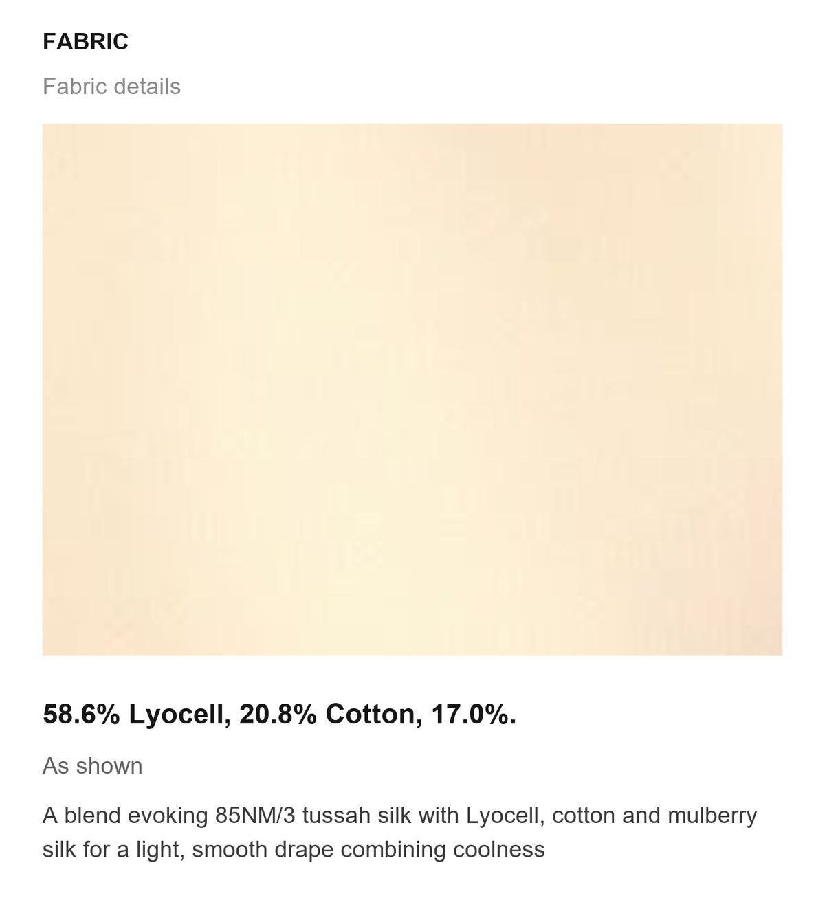 Fabric details