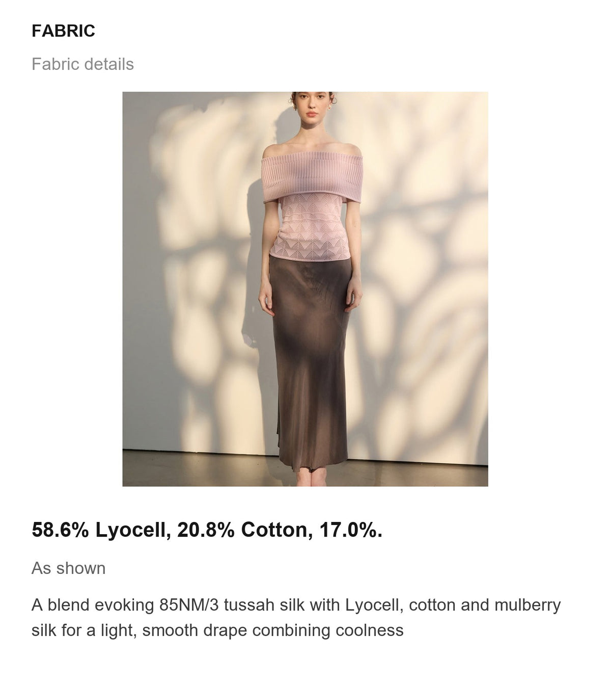 Fabric details