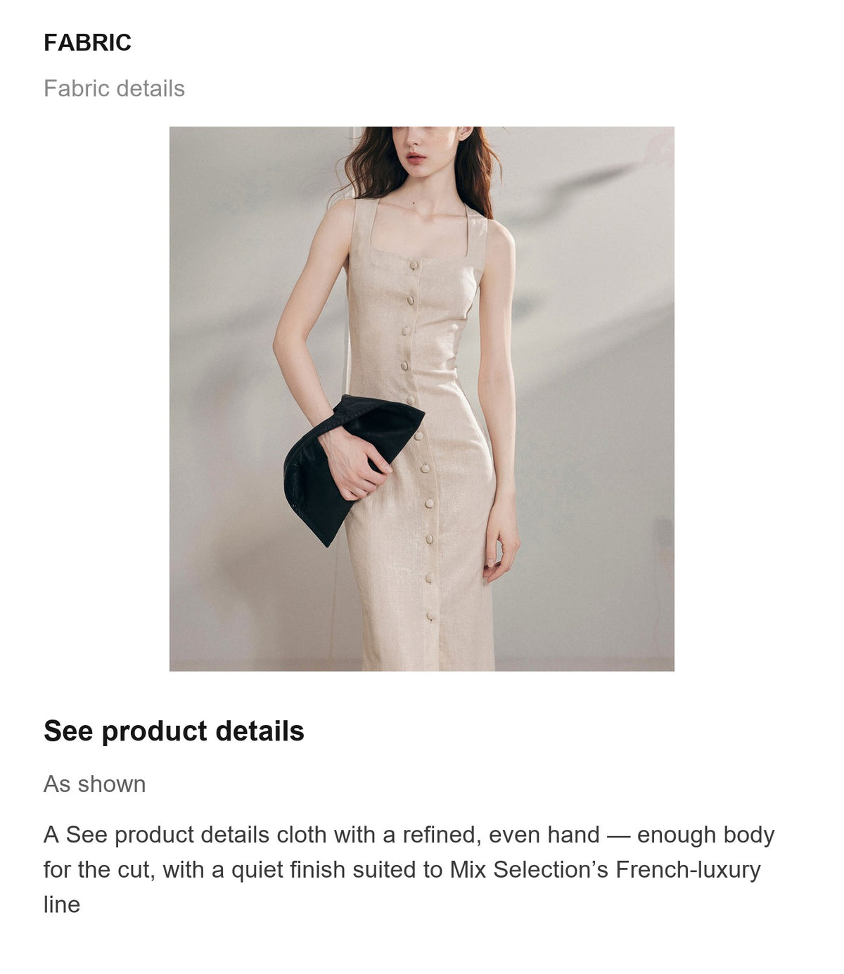 Fabric details