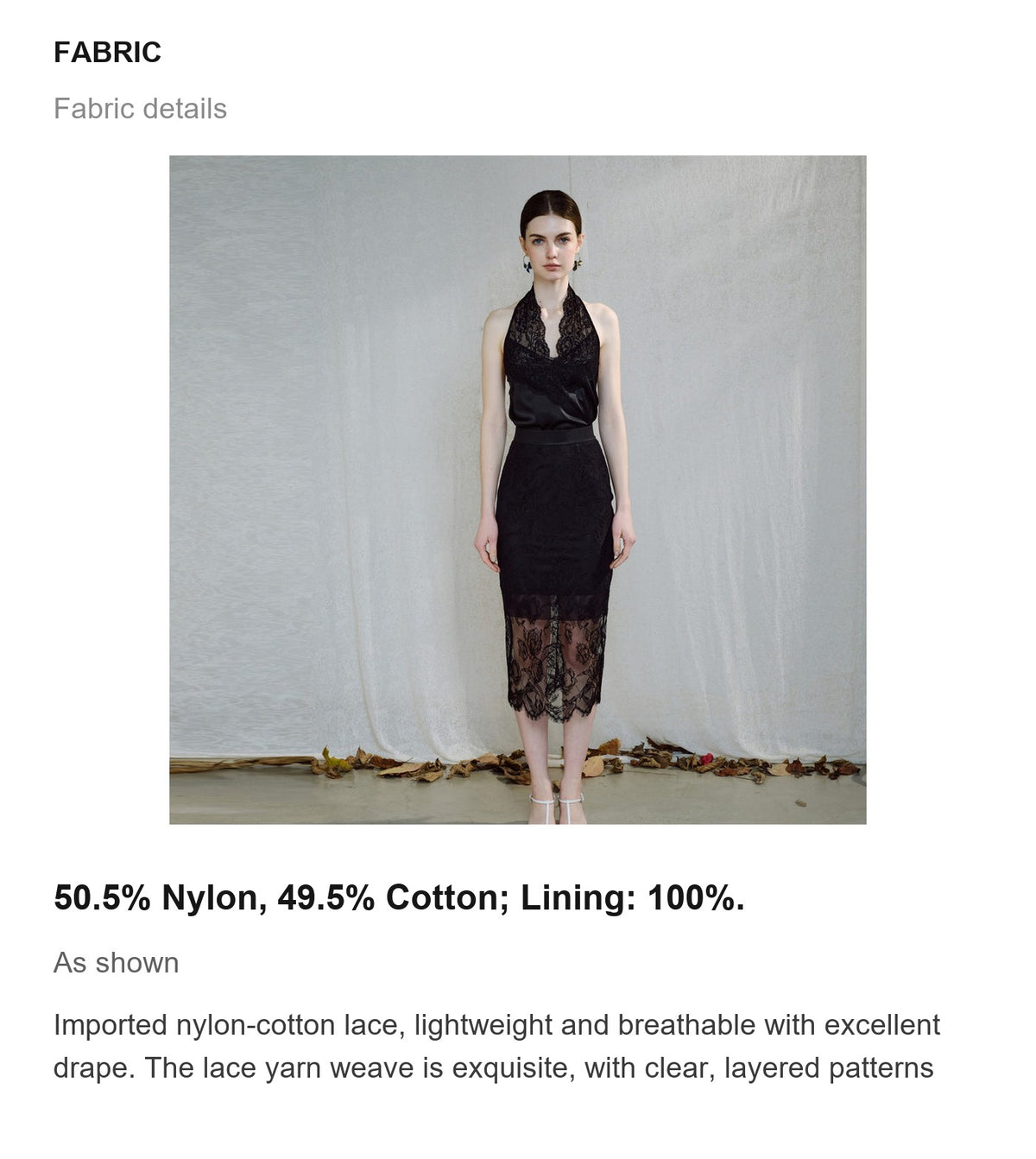 Fabric details