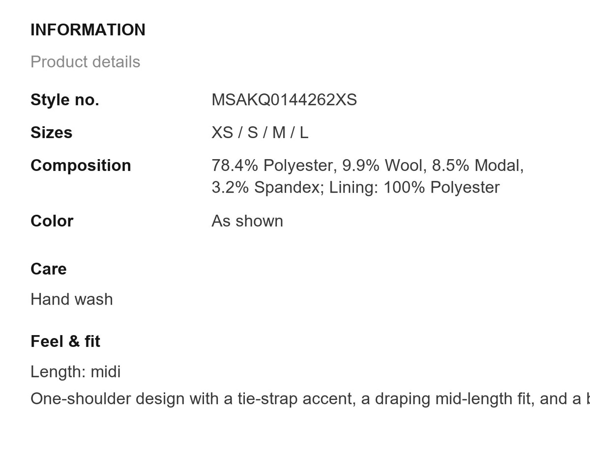 Product information