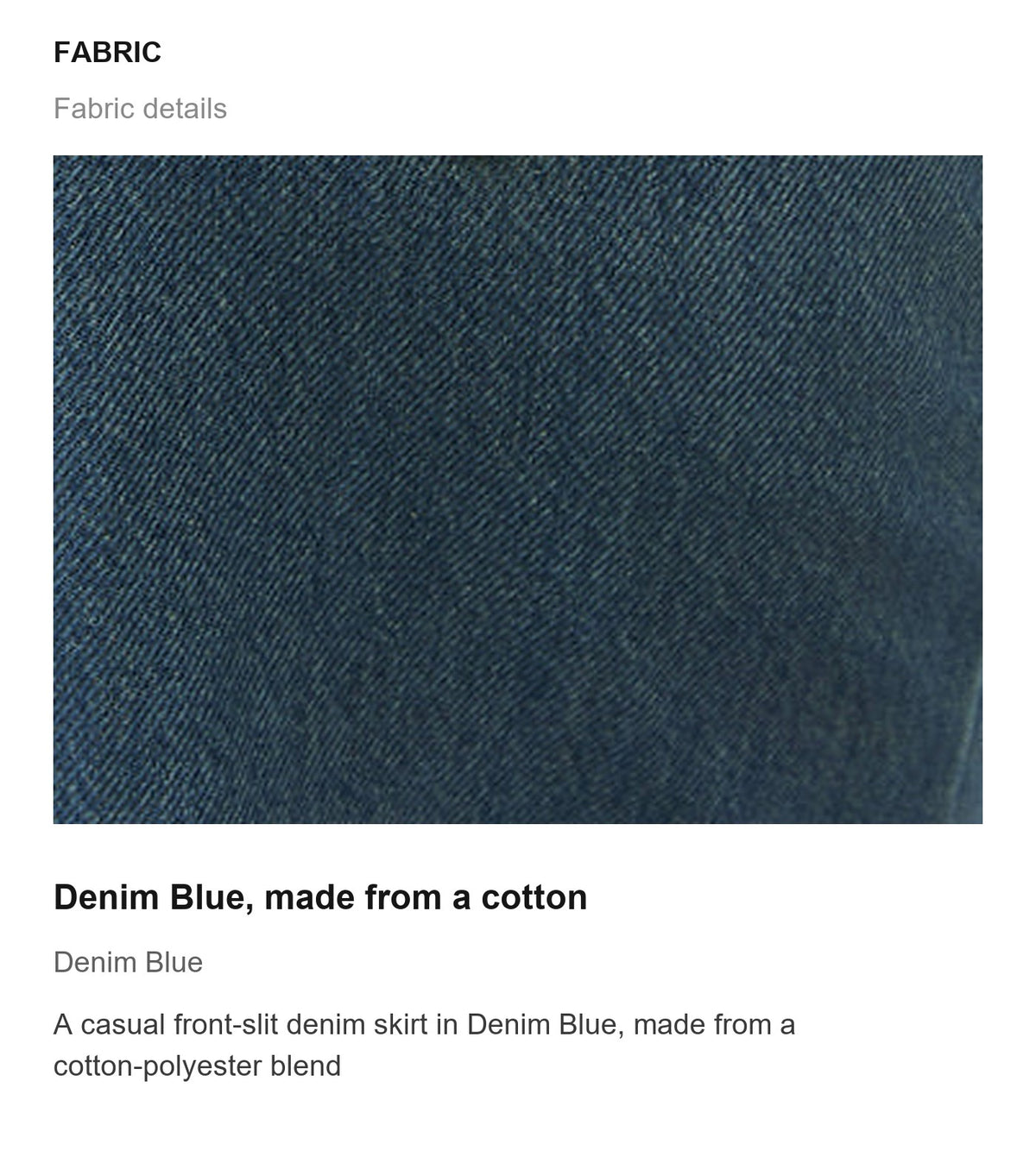 Fabric details