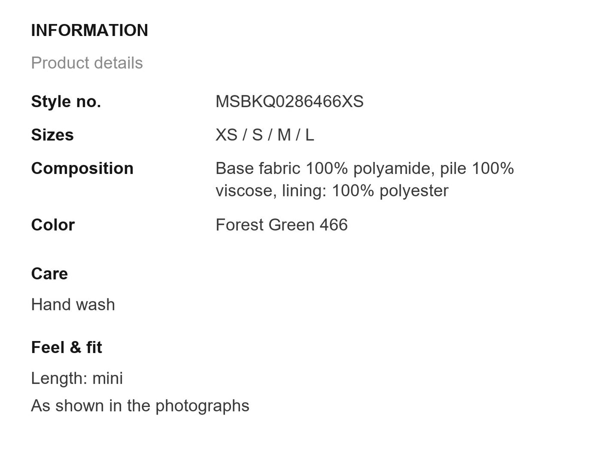 Product information