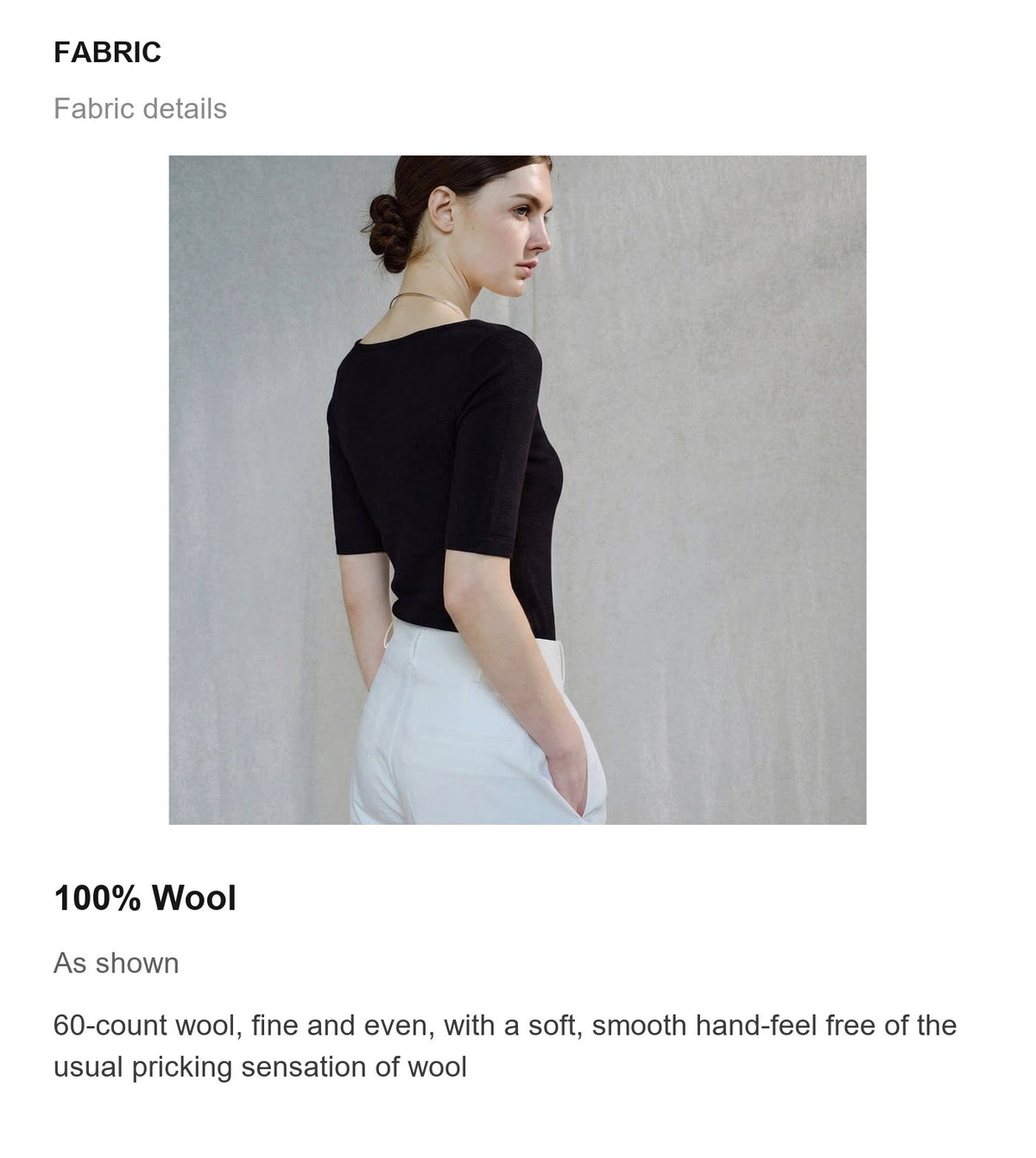Fabric details