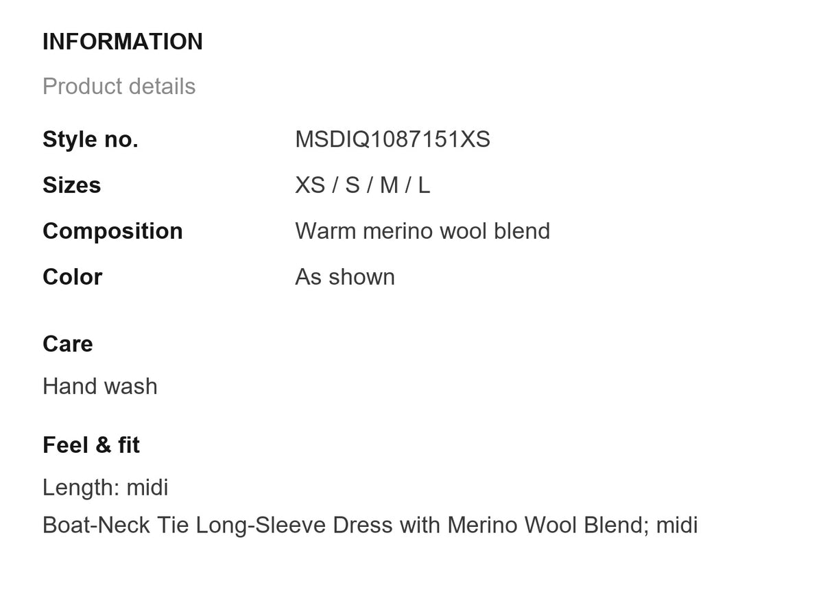 Product information