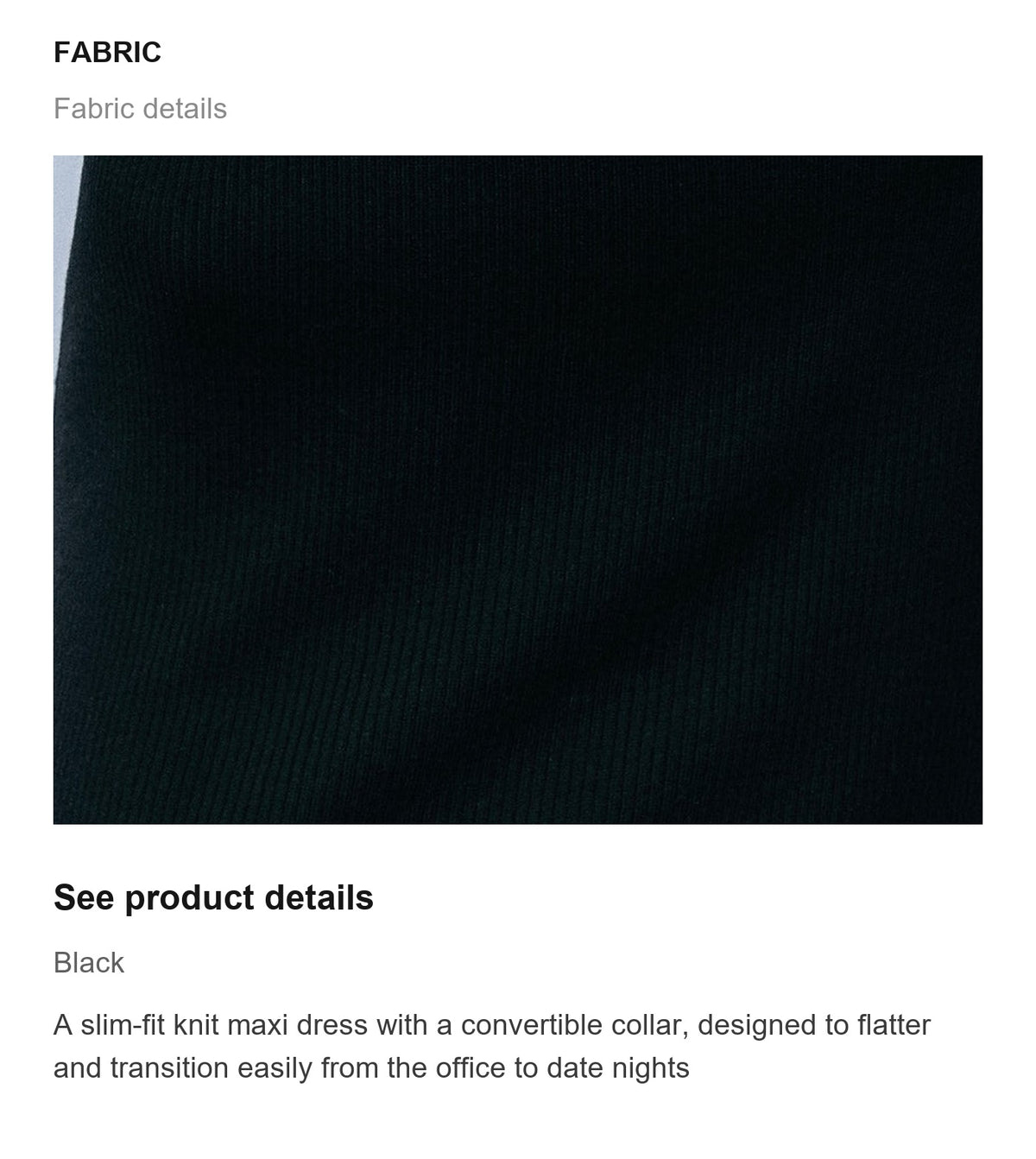 Fabric details
