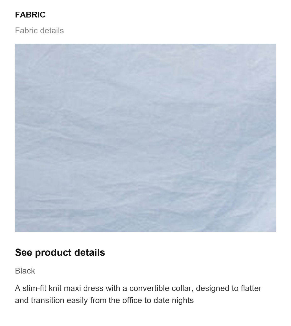 Fabric details