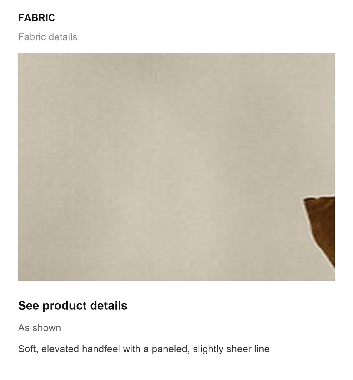 Fabric details