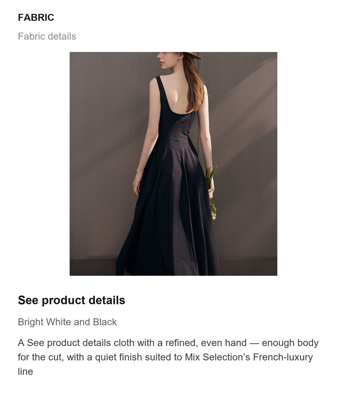Fabric details