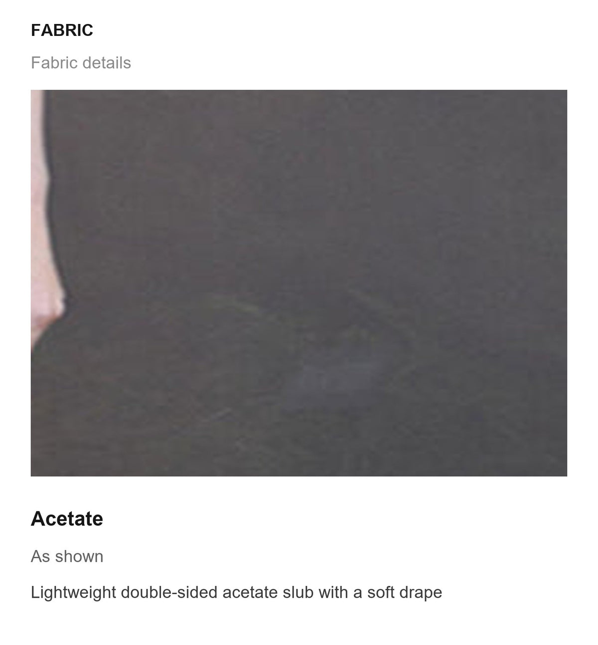 Fabric details