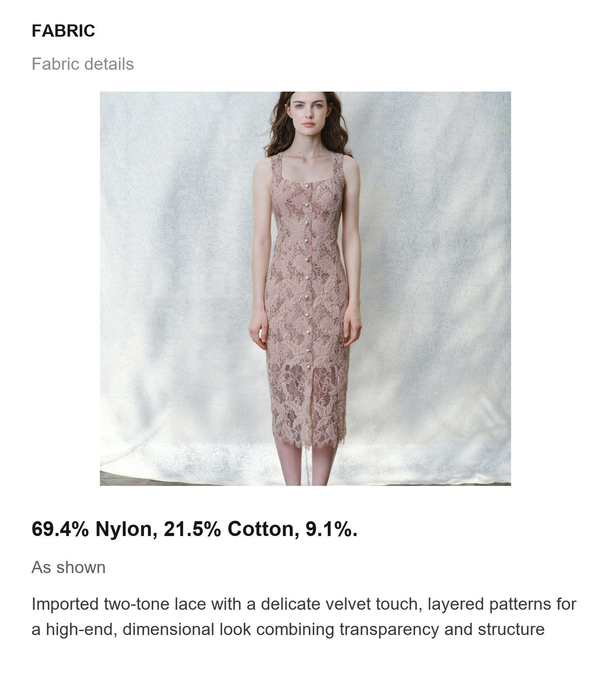 Fabric details