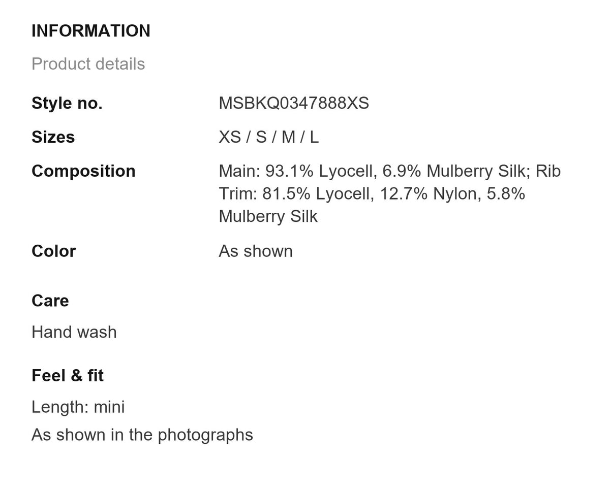 Product information