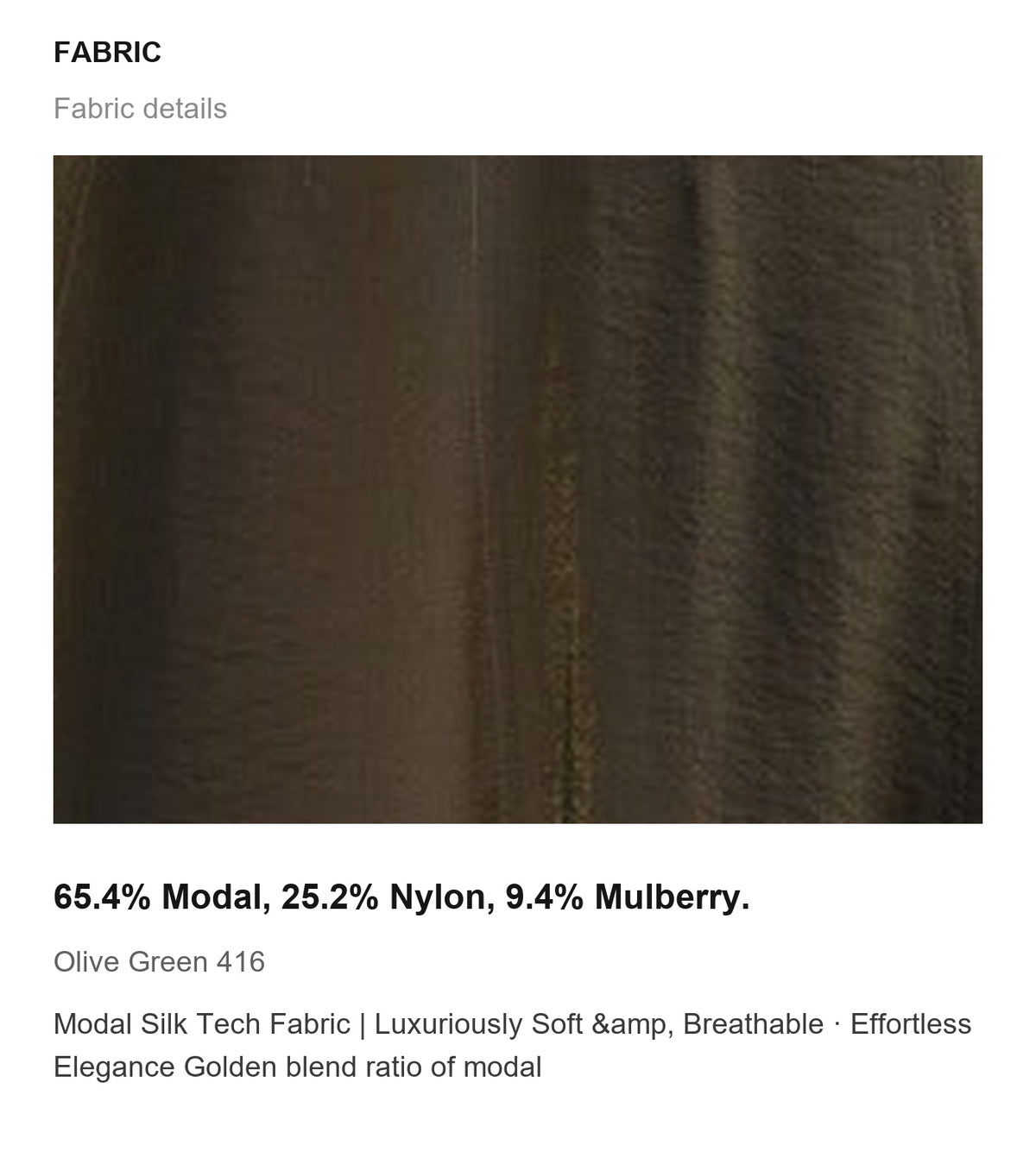 Fabric details