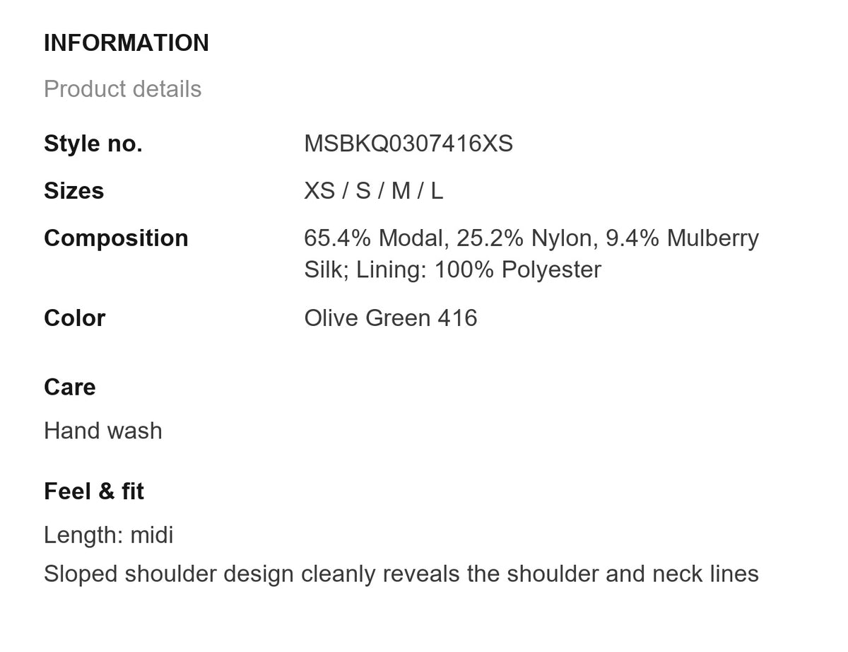 Product information