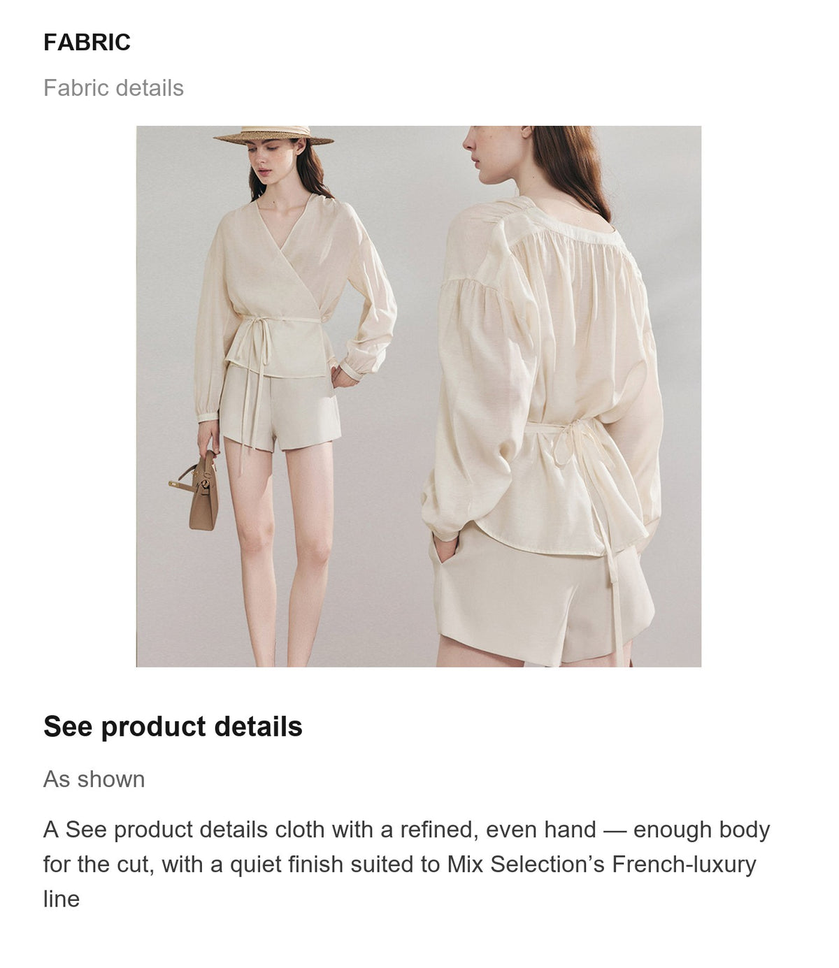 Fabric details