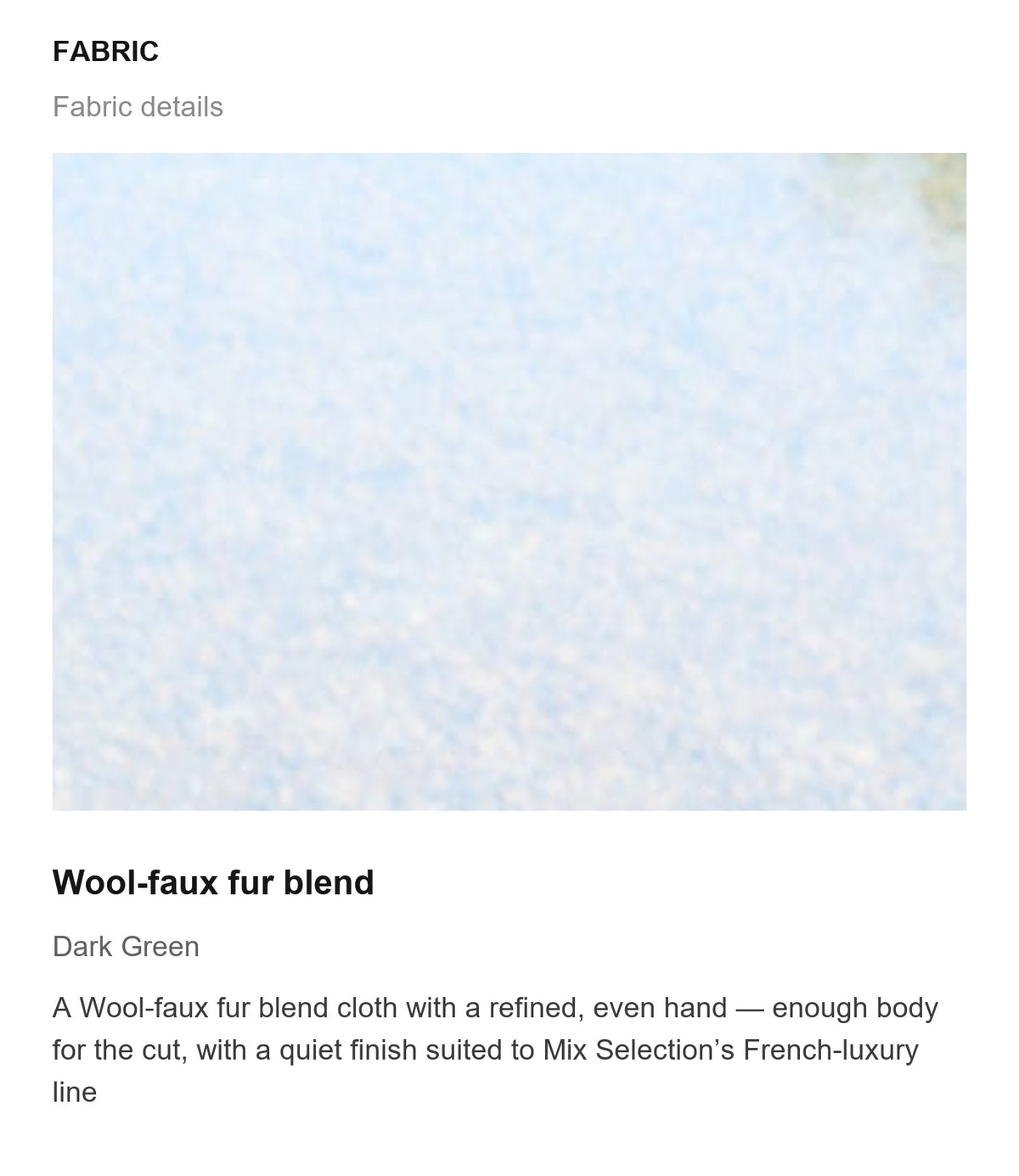 Fabric details