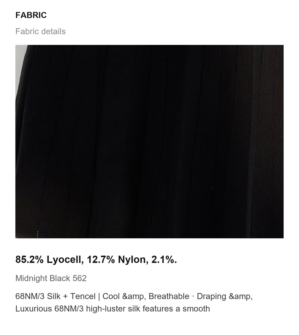 Fabric details