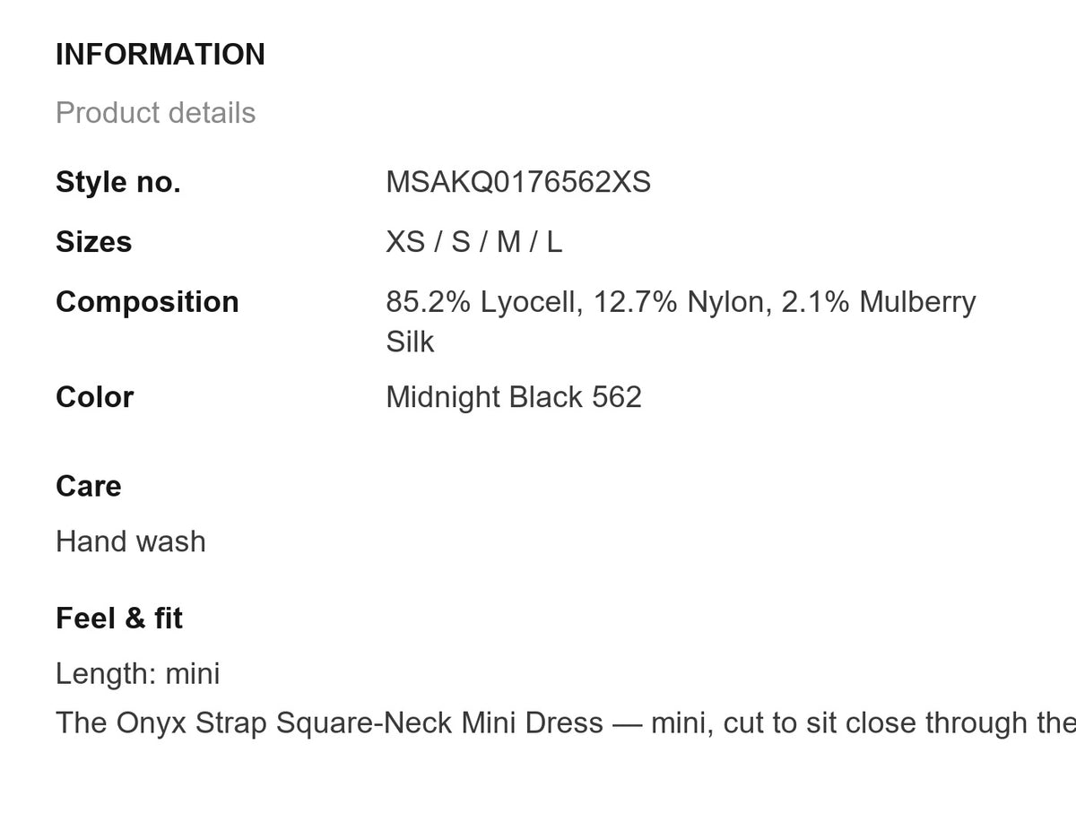 Product information