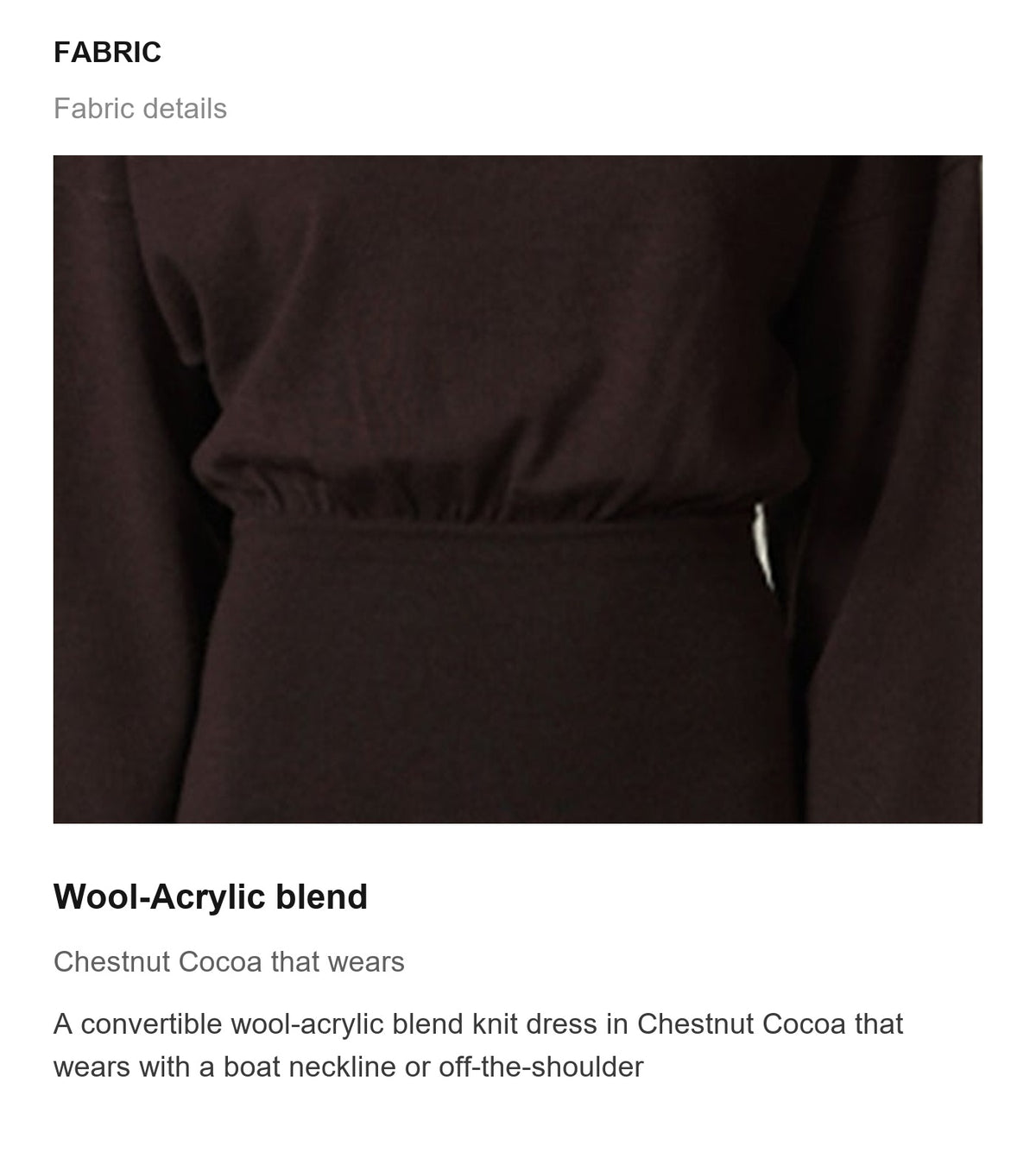 Fabric details