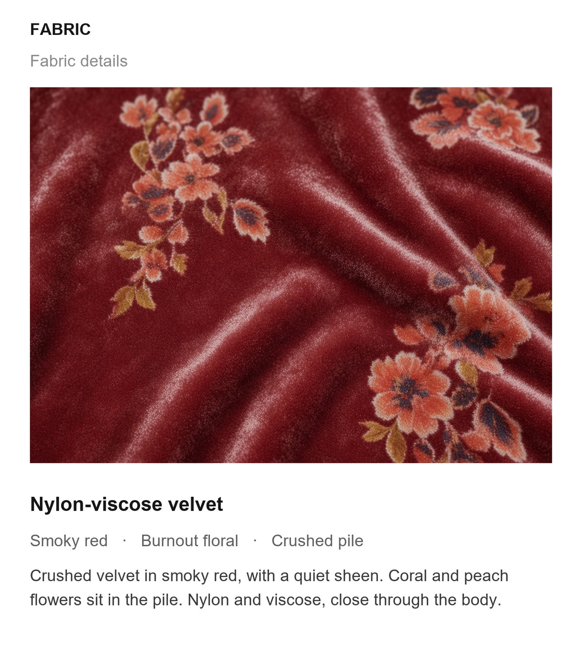 Fabric details