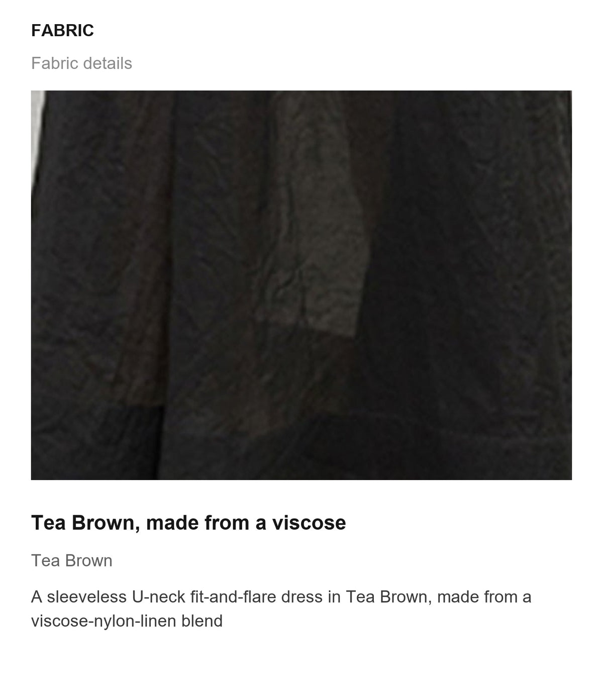 Fabric details