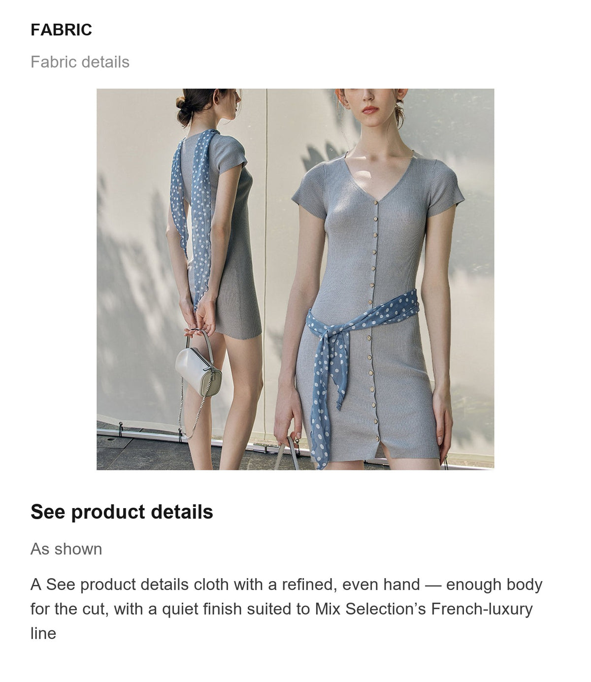 Fabric details