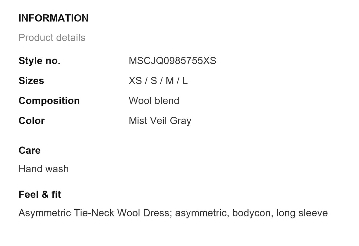 Product information