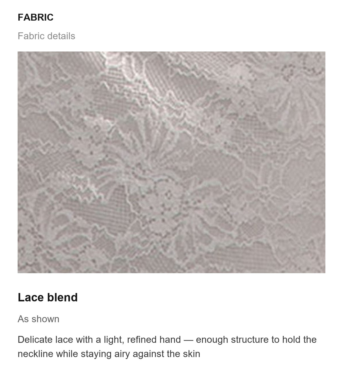 Fabric details
