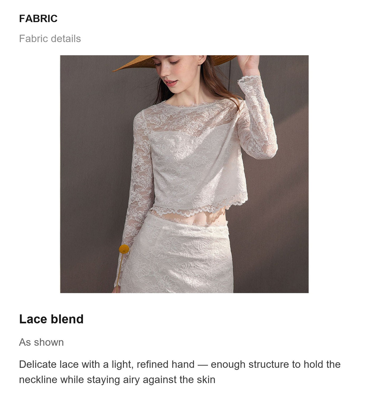 Fabric details