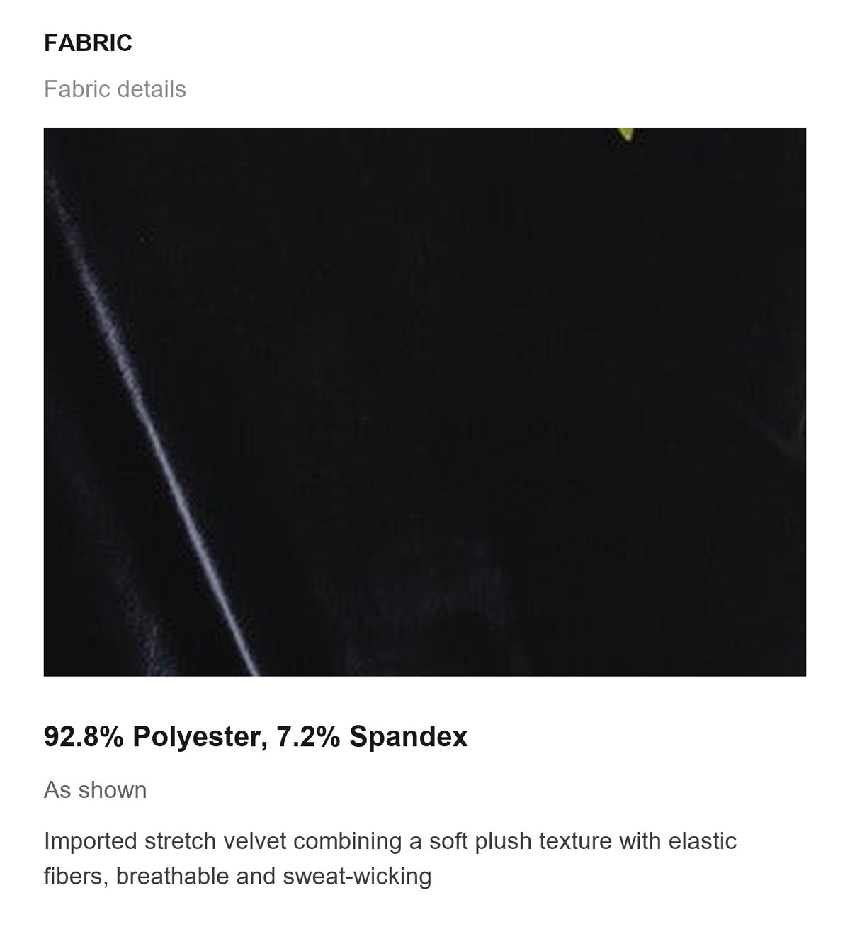 Fabric details