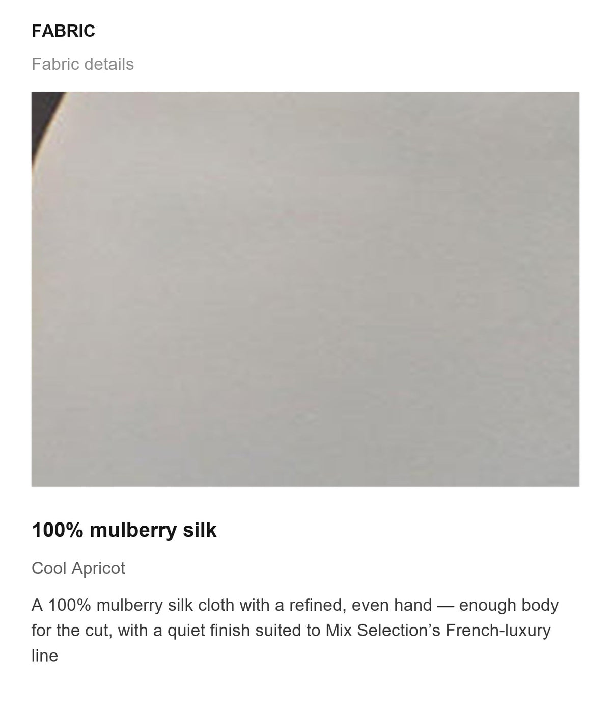 Fabric details
