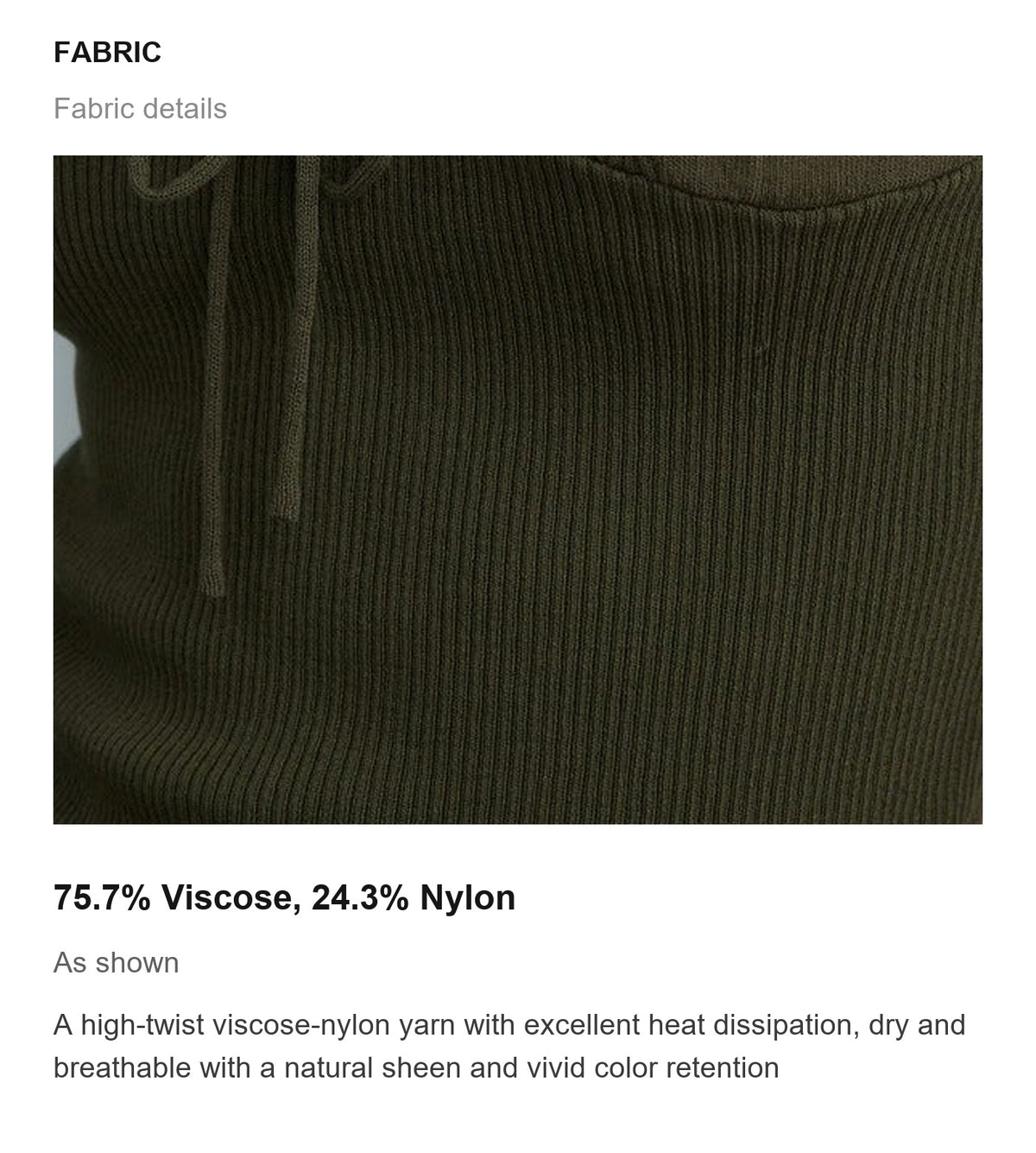 Fabric details