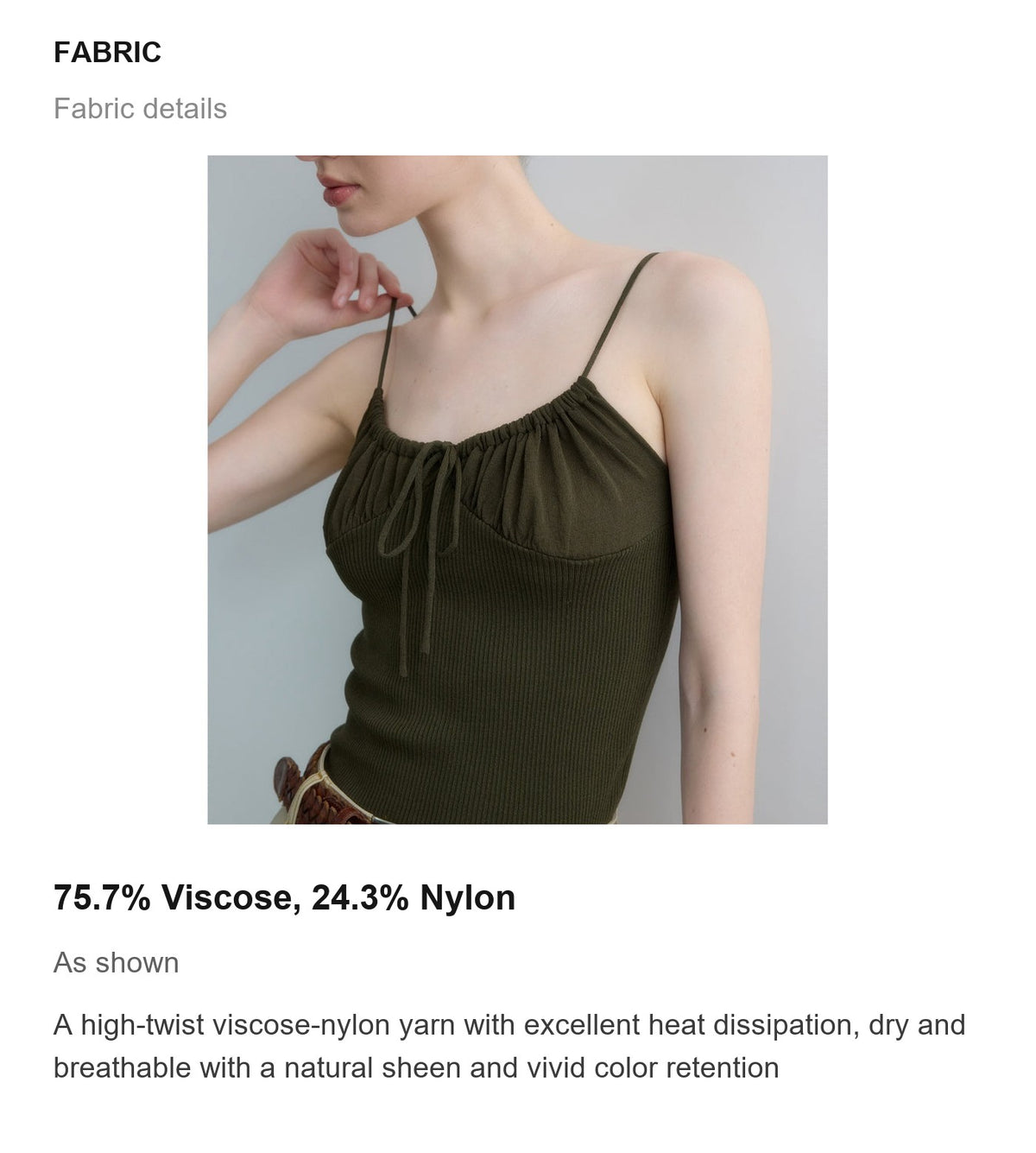 Fabric details