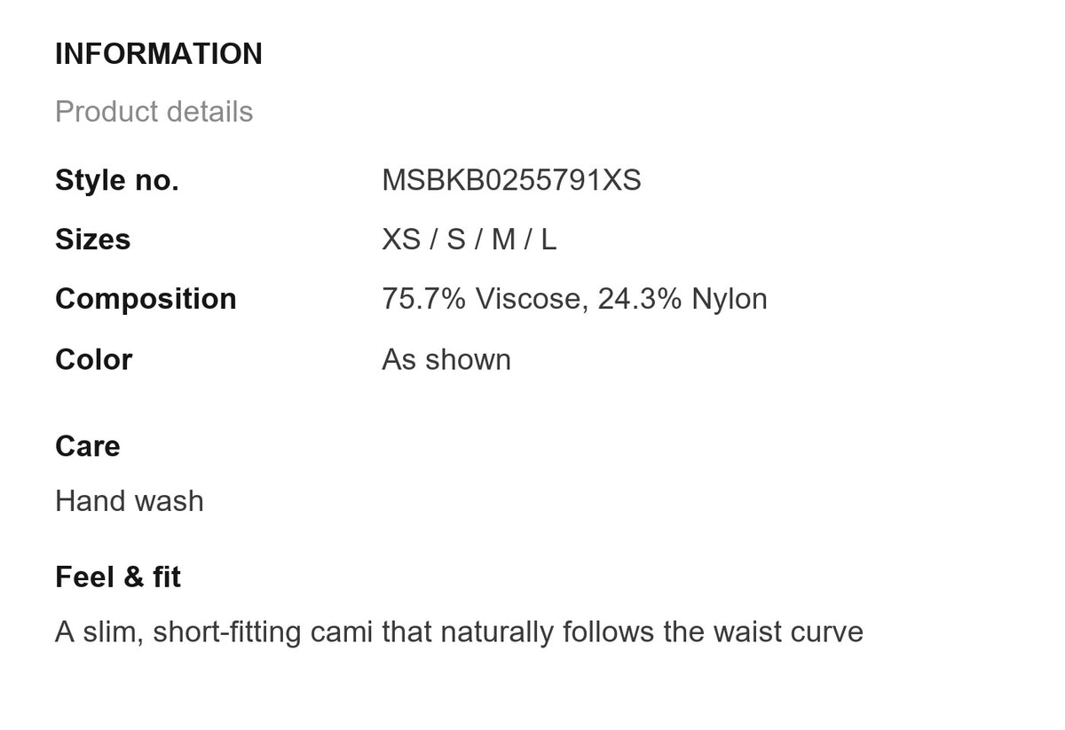 Product information