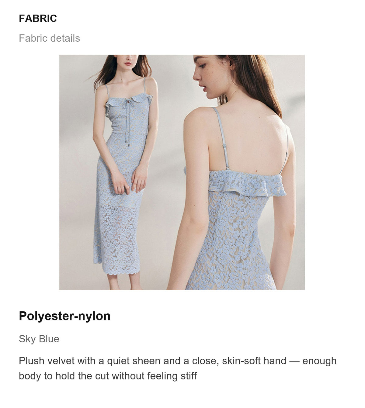 Fabric details