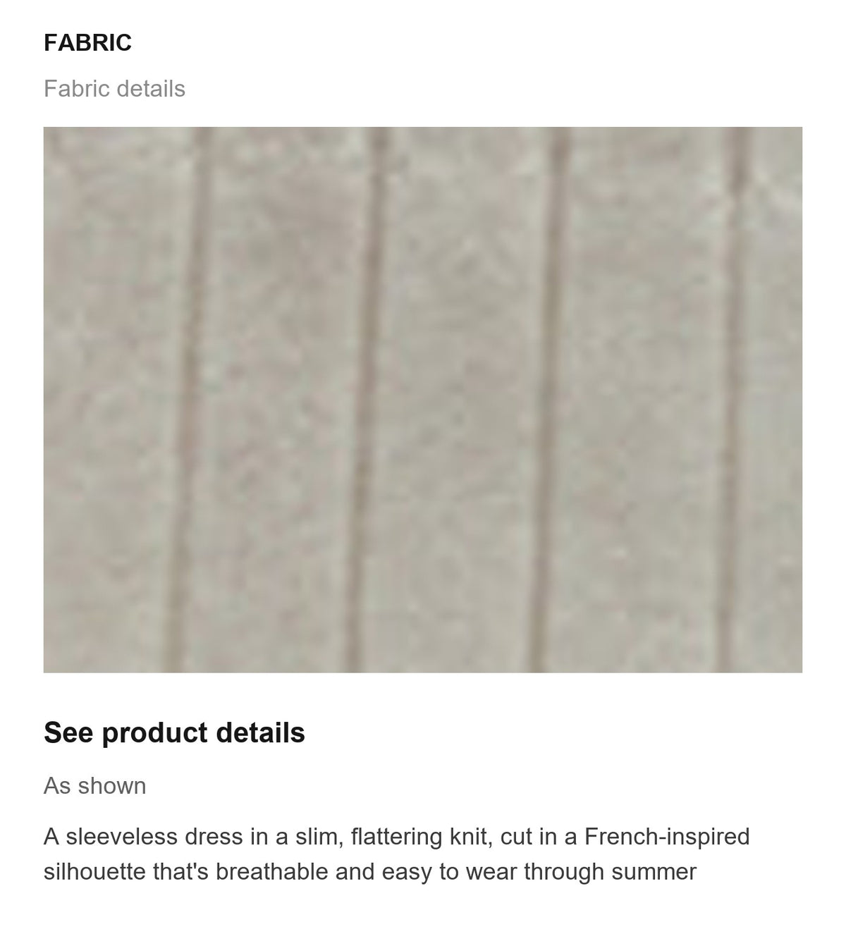 Fabric details
