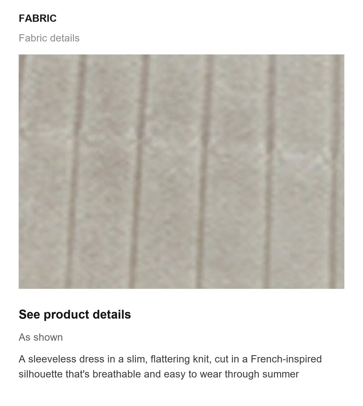 Fabric details