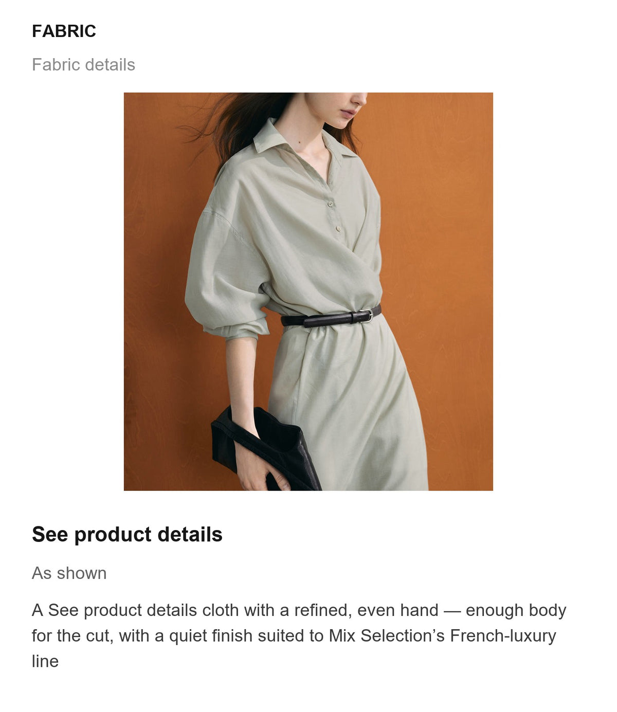 Fabric details