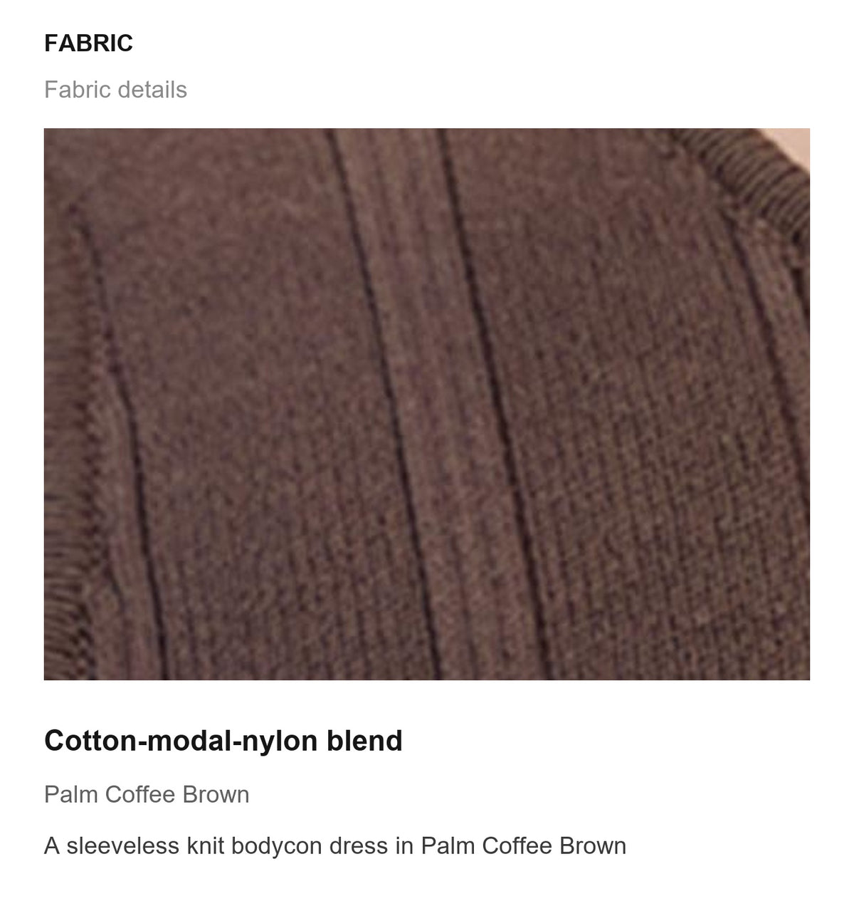 Fabric details