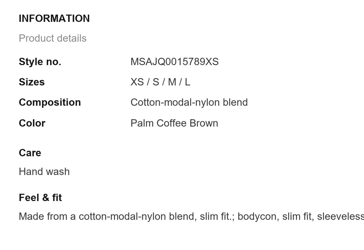Product information
