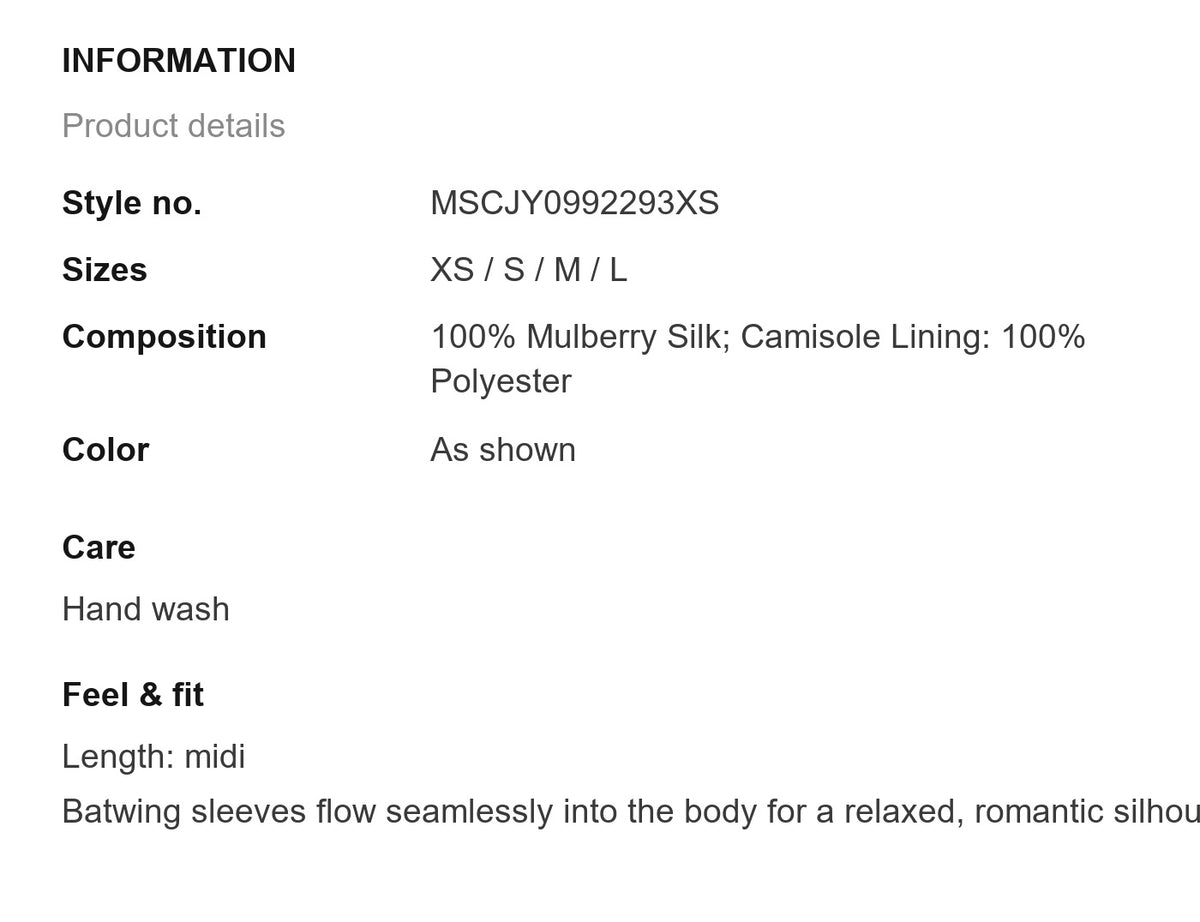 Product information