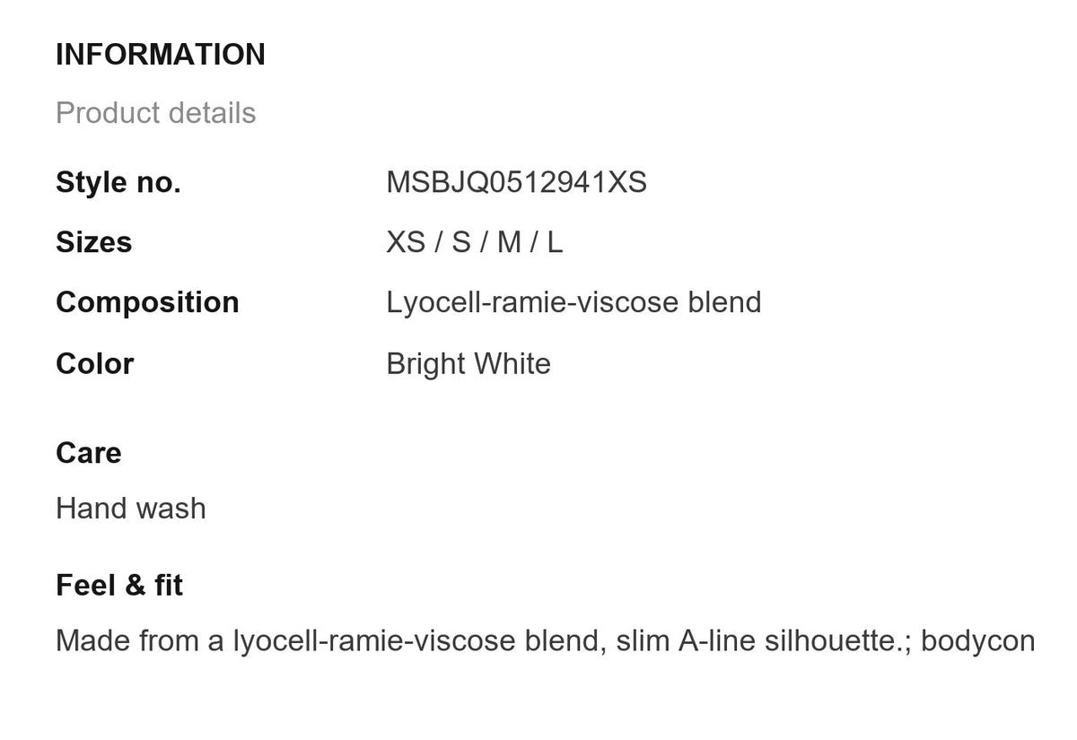 Product information