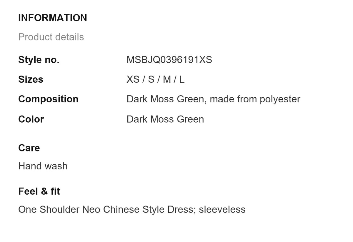 Product information
