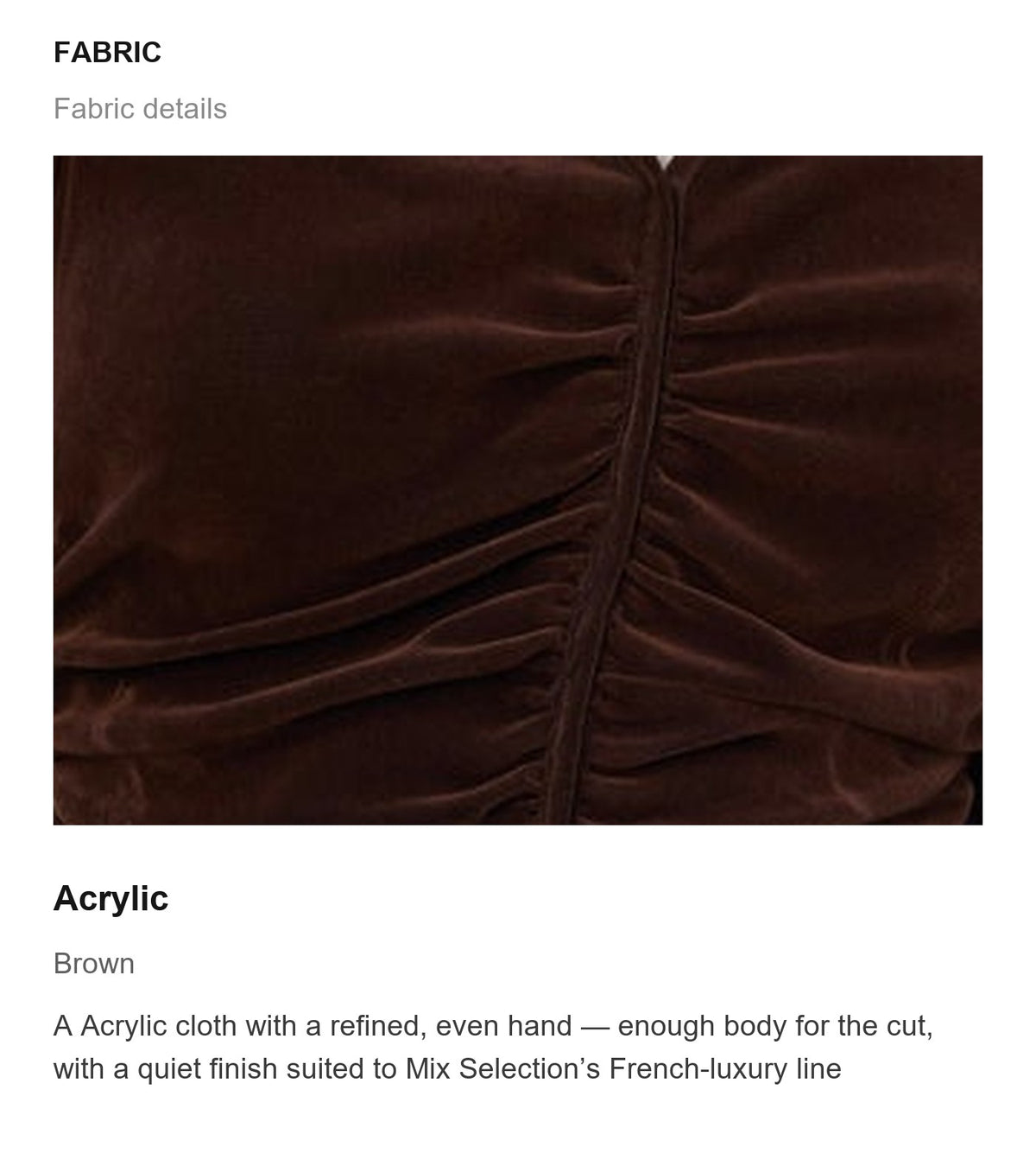 Fabric details