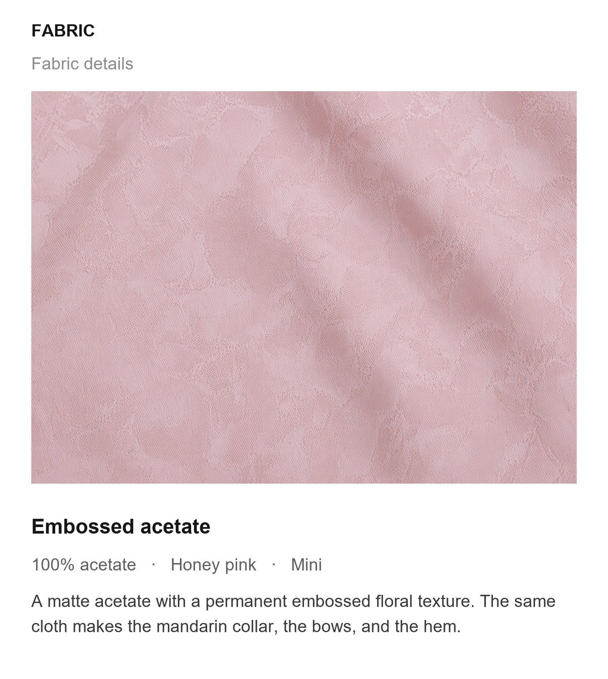 Fabric details